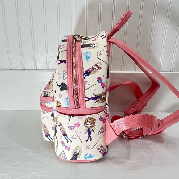 Loungefly Cream and Pink Harry Potter Luna Lovegood Mini Backpack - Picture 11 of 11